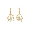 Zoe And Morgan Women's Gold / White Mutiara Earrings Gold With Pearl In Multi