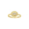 Zoe And Morgan Women's Gold / White Odette Ring Gold With White Topaz In Multi