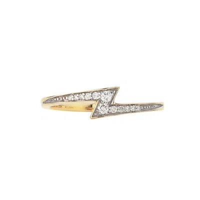 Zoe And Morgan Women's Gold Zap Diamond Ring