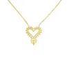 Zoe And Morgan Women's Heart Necklace Gold