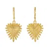 Zoe And Morgan Women's Heart Rays Earrings Gold In Gold