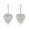 Zoe And Morgan Women's Heart Rays Earrings Silver In Silver