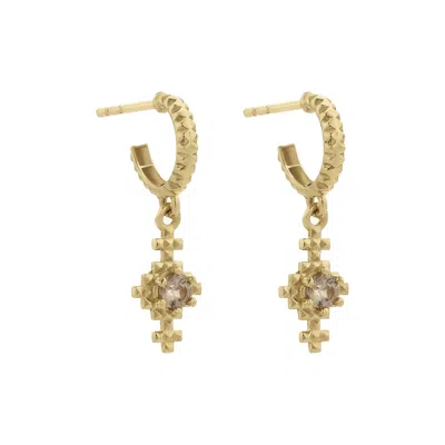 Zoe And Morgan Women's Indie Hoop Earrings Gold