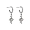 Zoe And Morgan Women's Indie Hoop Earrings Silver