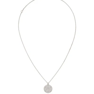 Zoe And Morgan Women's Intuition Ajna Chakra Necklace Silver In Metallic