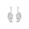Zoe And Morgan Women's Lacy Snake Earrings Silver In Silver