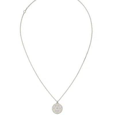 Zoe And Morgan Women's Love Anahata Chakra Necklace Silver In Metallic