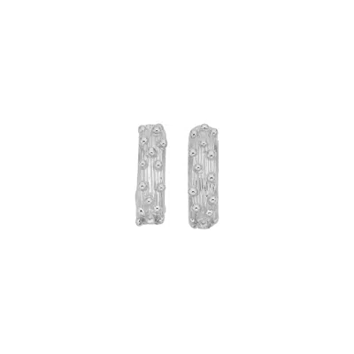 Zoe And Morgan Women's Lulu Hoops - Sterling Silver In Metallic