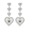 Zoe And Morgan Women's Mi Amor Earrings Silver Chrome Diopside In Silver