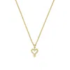 Zoe And Morgan Women's Mini Heart Necklace Gold In Gold
