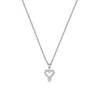 Zoe And Morgan Women's Mini Heart Necklace Silver In Silver
