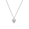 Zoe And Morgan Women's Mini Heart Rays Necklace Silver In Silver