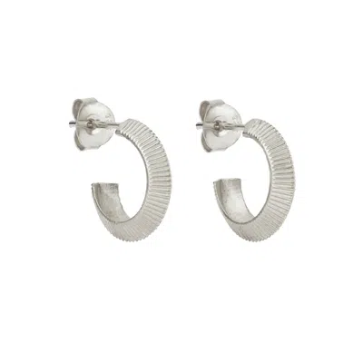 Zoe And Morgan Women's Mini Tasa Hoop Silver