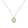Zoe And Morgan Women's Moonbird Necklace Gold