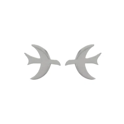 Zoe And Morgan Women's Moonbird Stud Earrings Silver