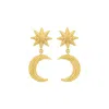 Zoe And Morgan Women's Moonlight Earrings Gold