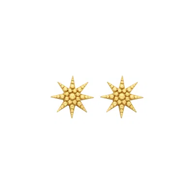 Zoe And Morgan Women's Morning Star Stud Earrings Gold