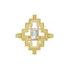 Zoe And Morgan Women's Munay Ring Gold Aquamarine In Gold