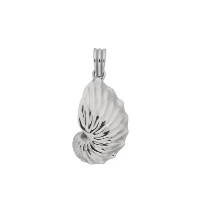 Zoe And Morgan Women's Paper Nautilus Charm Silver