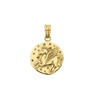 Zoe And Morgan Women's Pegasus Charm Gold