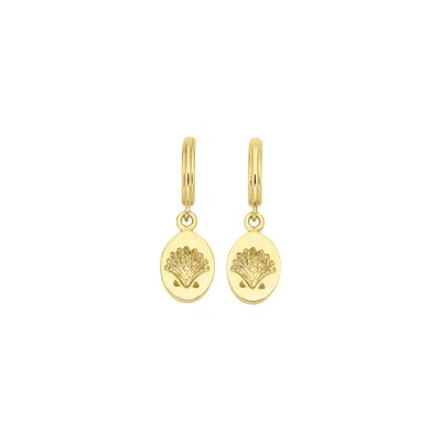 Zoe And Morgan Women's Secret Society Of Shell Lovers Earrings - Gold Vermeil