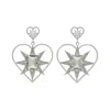 Zoe And Morgan Women's Shining Heart Earrings Silver In Silver