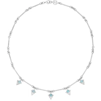 Zoe And Morgan Women's Silver / Blue Hyacinth Necklace Silver Blue Apatite In Metallic