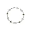 Zoe And Morgan Women's Silver / Green Ayllu Bracelet Silver Chrome Diopside In Multi