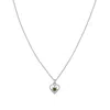 Zoe And Morgan Women's Silver / Green Kind Heart Necklace Silver Chrome Diopside In Multi