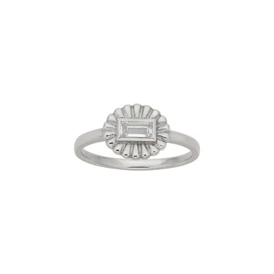Zoe And Morgan Women's Silver / White Odette Ring Silver With White Topaz In Multi