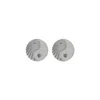 Zoe And Morgan Women's Silver Yin Yang Stud Earrings Silvet