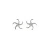 Zoe And Morgan Women's Starfish Stud Earrings Silver In Silver