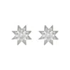 Zoe And Morgan Women's Stella Earrings Silver White Zircon In Silver