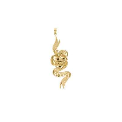 Zoe And Morgan Women's Who Loves Wins Charm Gold