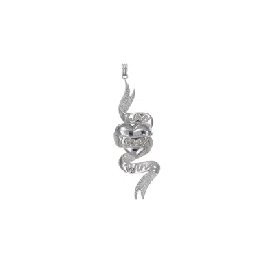 Zoe And Morgan Women's Who Loves Wins Charm Silver