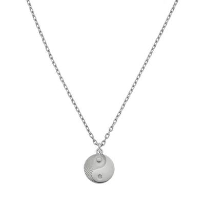 Zoe And Morgan Women's Yin Yang Necklace Silver