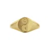 Zoe And Morgan Women's Yin Yang Ring Gold