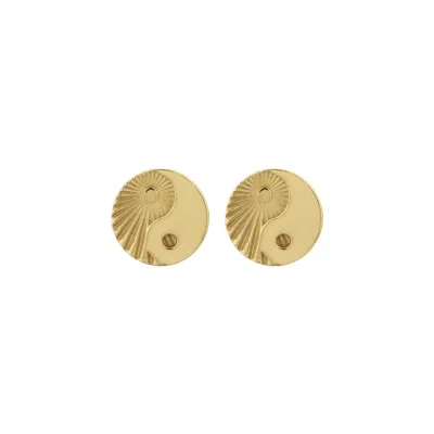 Zoe And Morgan Women's Yin Yang Stud Earrings Gold