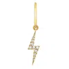 Zoe And Morgan Women's Zap Diamond Hoop Gold Single In Gold