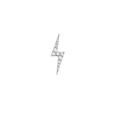 Zoe And Morgan Women's Zap Diamond Stud White Gold Single