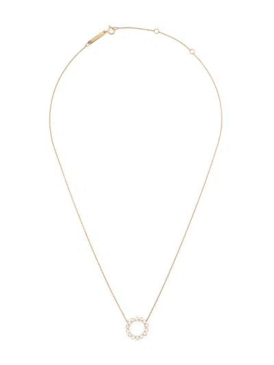 ZOË CHICCO 14K GOLD CIRCLE DIAMOND NECKLACE