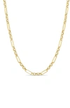 ZOË CHICCO 14K GOLD PAPER CLIP STATION CHAIN NECKLACE