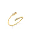 Zoë Chicco 14k Yellow Gold Bezel Diamonds Bypass Ring In Gold