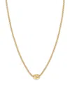 Zoë Chicco 14k Yellow Gold Heavy Metal Mariner Link Pendant Necklace, 14-16 In Gold