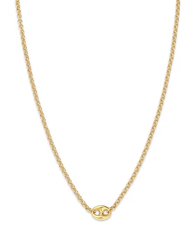 Zoë Chicco 14k Yellow Gold Heavy Metal Mariner Link Pendant Necklace, 14-16