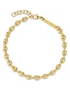 Zoë Chicco 14k Yellow Gold Heavy Metal Puff Mariner Link Chain Bracelet In Gold
