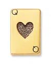 Zoë Chicco 14k Yellow Gold Itty Bitty Symbols Queen Of Hearts Single Stud Earrings In Yellow