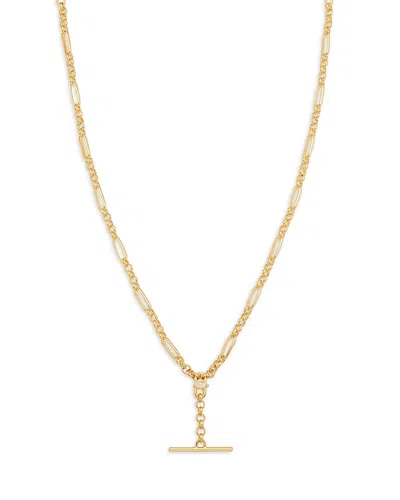 ZOË CHICCO 14K YELLOW GOLD MARQUIS DIAMONDS TOGGLE LARIAT NECKLACE, 16-18