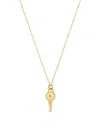 Zoë Chicco 14k Yellow Gold Medallions Diamond Accent Key Pendant Necklace, 18 In Gold