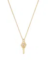Zoë Chicco 14k Yellow Gold Medallions Diamond Hexagon Key Pendant Necklace, 18-20 In Gold